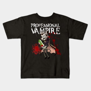 Phlebotomist Joke Meme Vampire Vlad Dracula Halloween Gift Kids T-Shirt